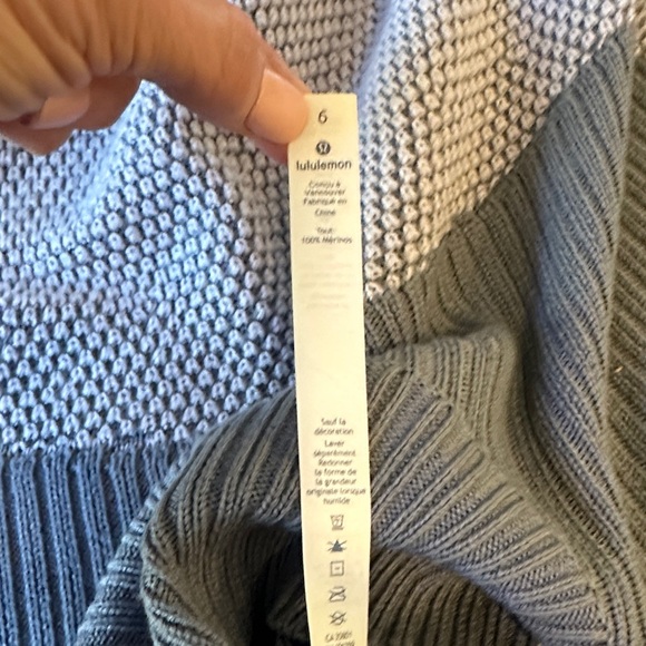 Lululemon Warm & Restore Wool Sweater in Magnet Grey Starlight Size 6 - Picture 15 of 15